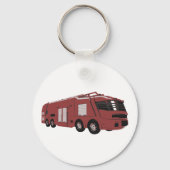 Futuristic Fire Truck Sleutelhanger (Achterkant)