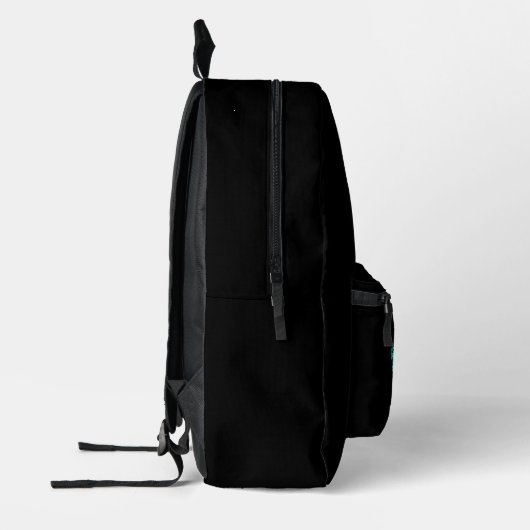 Futuristic Geometric Whale Backpack Bedrukte Rugzak (Links)