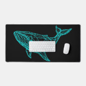Futuristic Geometric Whale Desk Mat (Clavier et souris)