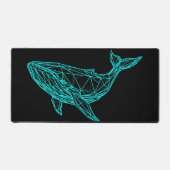 Futuristic Geometric Whale Desk Mat (Recto)