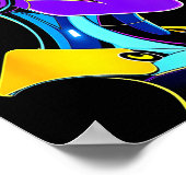 Futuristic Graphic Design Robot 1  Poster (Hoek)