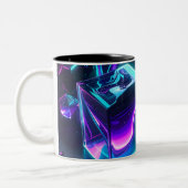 Futuristic Liquid Glow Geometric Mug (Gauche)