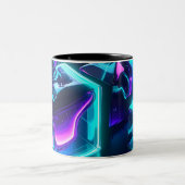 Futuristic Liquid Glow Geometric Mug (Centre)