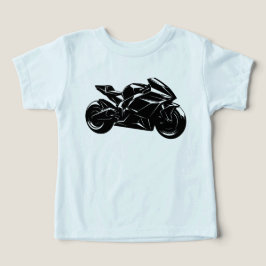 Futuristic Motorcycle Black White Vector
