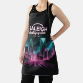 Futuristic Neon Cyberpunk Raleigh Cityscape Schort (Insitu)