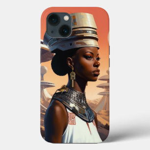 Futuristic Queen Afrofuturistic Science Fiction iPhone 13 Hoesje