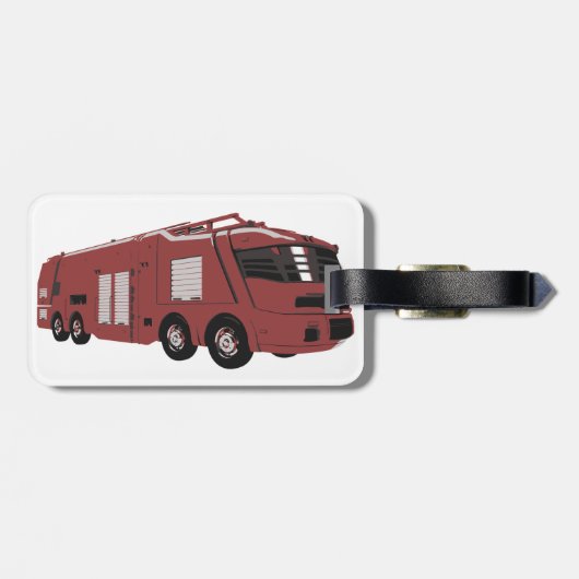 Futuristic Red Sci-Fi Command Vehicle Bagagelabel (Achterkant horizontaal)