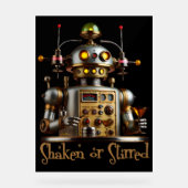 Futuristic Robot Bartender "Shaken or Stirred" (Recto)