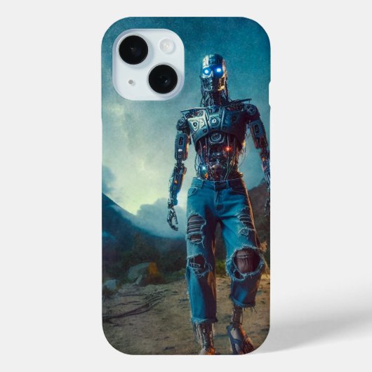 Futuristic Robot in Ancient Landscape Case-Mate iPhone Case (Achterkant)