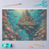 Futuristic scene of the Forest Landscape Tissuepapier (Craft)