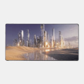 Futuristic Sci-Fi City Reflected In Desert Sands (Recto)