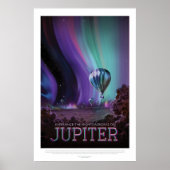 Futuristic Space Poster - Luchtballonnen op Jupite (Voorkant)