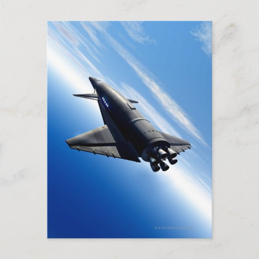 Futuristic Space Shuttle Briefkaart (Voorkant)