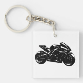 Futuristic Sport Motorcycle Design Sleutelhanger