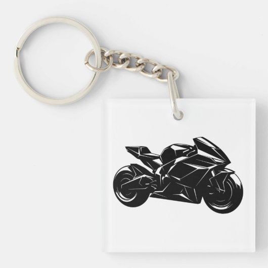 Futuristic Sport Motorcycle Design Sleutelhanger (voorkant)