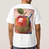 "Futuristic Wing Tattoo T-Shirt – Fine Line Art (Dos)