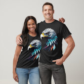 Futuristisch American Eagle basic Donker T-shirt (Unisex)