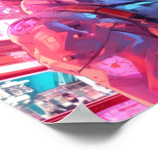 Futuristisch Art Poster | Ludo Ne Agni Hotel in de (Hoek)