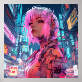 Futuristisch Art Poster: Ludo Ne Agni Omotel in de Poster