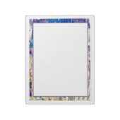 Futuristisch Blauwgroen Notitieblok (Gedraaid)