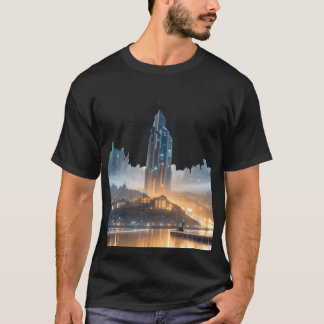 Futuristisch Cityscape T-shirt
