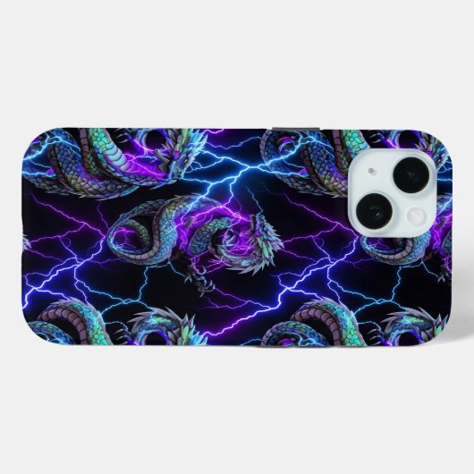 Futuristisch design iPhone 15 Hoesje van Quantum V (Achterkant (horizontaal))