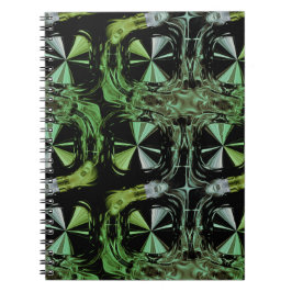 Futuristisch Elektrisch Plasma Fractal Design Notitieboek
