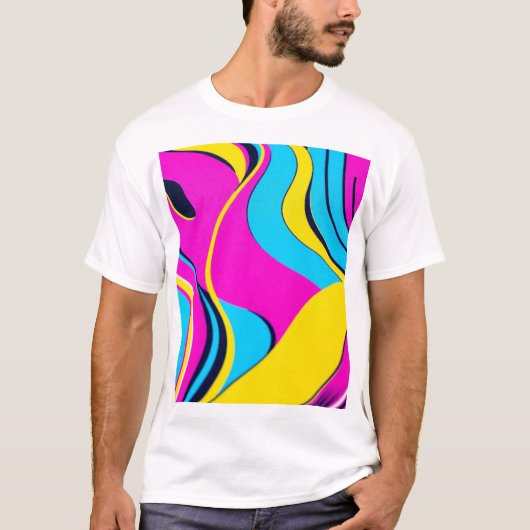 Futuristisch geometrisch Abstract T-shirt Design (Voorkant)