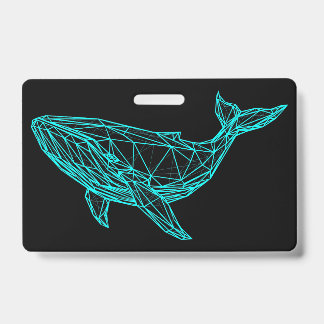 Futuristisch Geometrisch Walvis Badge