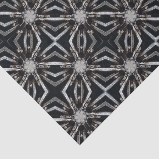 Futuristisch industrieel printpatroon tissuepapier (Detail)