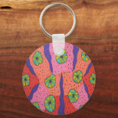 Futuristisch, kleurrijk Abstract Sleutelhanger (Voorkant)