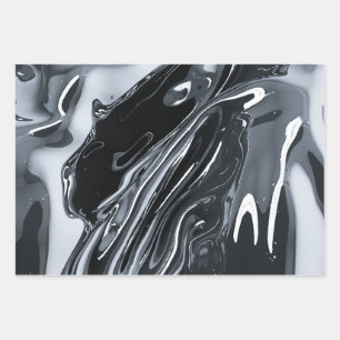 Futuristisch metallisch chroom inpakpapier vel