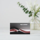 futuristisch modern visitekaartje (Staand voorkant)