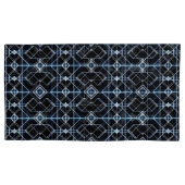 futuristisch neonrasterpatroon kussensloop (Voorkant)