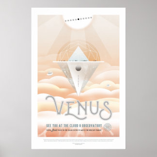 Futuristisch Poster van de ruimte - Venuaanse obse