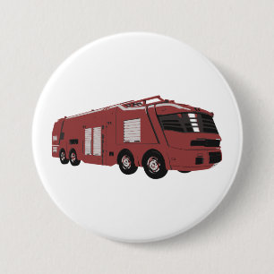Futuristisch rood sciencefiction-commando voertuig ronde button 7,6 cm
