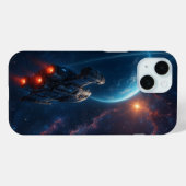 futuristisch ruimteschip Case-Mate iPhone case (Achterkant (horizontaal))