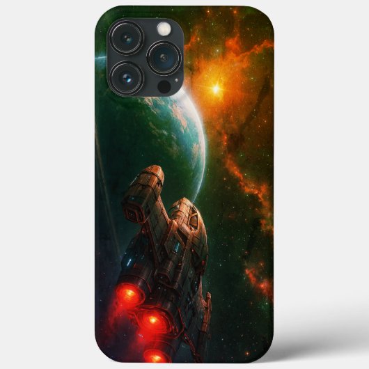 futuristisch ruimteschip Case-Mate iPhone case (Achterkant)
