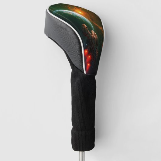 futuristisch ruimteschip golfheadcover (Schuin)