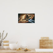 futuristisch ruimteschip poster (Keuken)