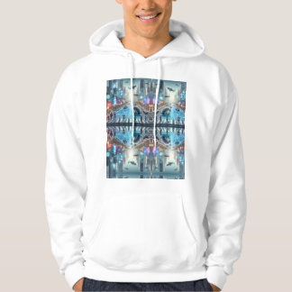 Futuristisch Stads Basic Hooded Sweatshirt