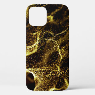 Futuristisch stip patroon. Explosie van verdraaide iPhone 12 Hoesje