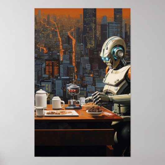 Futuristisch Terracotta Warrior Poster (Voorkant)