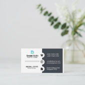 Futuristisch visitekaartje (Staand voorkant)