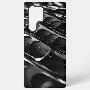 Futuristisch zwart glans Abstract 3D-ontwerp Samsung Galaxy Hoesje