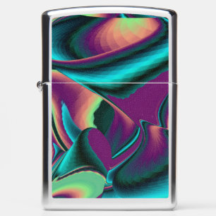 Futuristische Abstracte 3D Metallic Rainbow Art