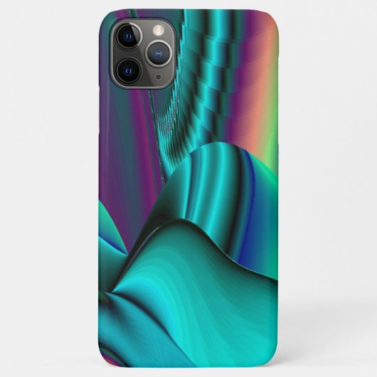 Futuristische Abstracte 3D Metallic Rainbow Art Case-Mate iPhone Case (Achterkant)