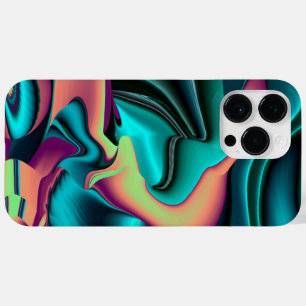Futuristische Abstracte 3D Metallic Rainbow Art Case-Mate iPhone 14 Pro Max Hoesje