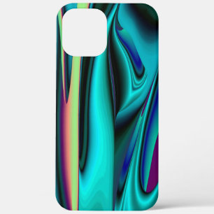 Futuristische Abstracte 3D Metallic Rainbow Art iPhone 12 Pro Max Hoesje