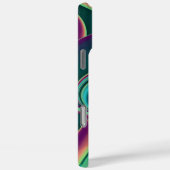 Futuristische Abstracte 3D Metallic Rainbow Art Case-Mate iPhone Case (Achterkant / Rechts)